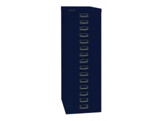 kantoor-ladekast HxBxD 857x278x380mm 15 laden romp oxfordblauw staal - 2