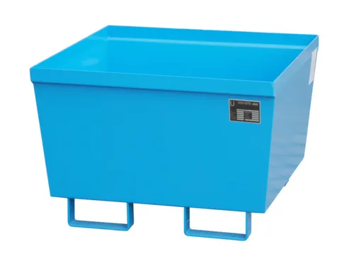 Opvangbak 1x 200l Opvangvol. 229l Blauw 545x 800x 800mm Open