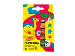 Boetseerklei Jovi plastalina 15gr standaard kleuren assorti 6 stuks - 1