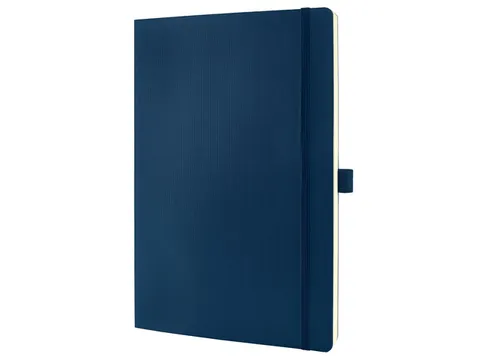 Notitieboek Conceptum Pure A4 blauw gelinieerd softcover. Genummerde p