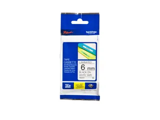 Labeltape Brother P-touch TZe-211 standaard 6mm zwart op wit - 4