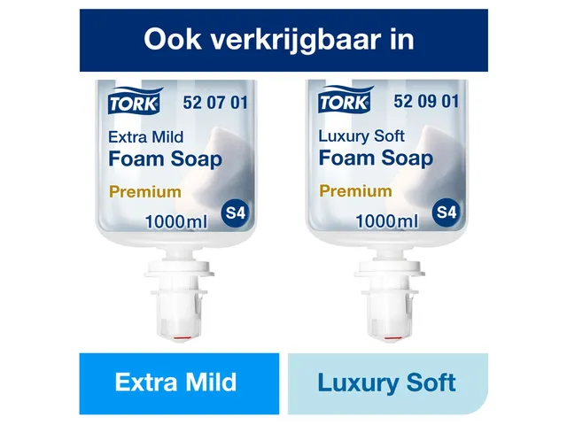 Handzeep Tork S4 foam mild geparfumeerd 1000ml 520501