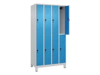 dubbeldekse locker,HxBxD 1950x1000x500mm,4x2vak.,vak B 250mm - 2
