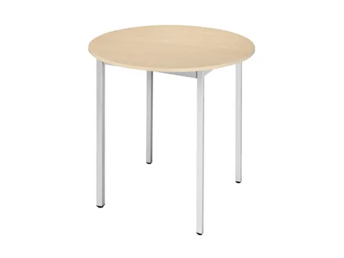 Tafel Rond 80 Cm Frame Aluminium Blad Esdoorn