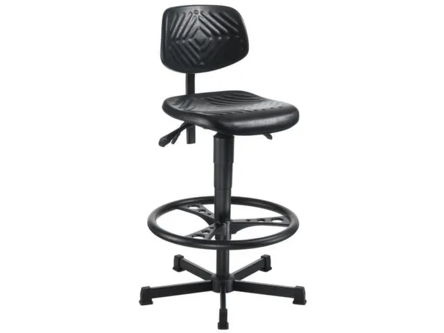 Werkplaatsstoel Zit H 570-820mm Voetkruis Rechthoekige Staalbuis