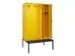 locker met bank,voor scheiding van kleding,HxBxD 2120x1200x815mm,4vak