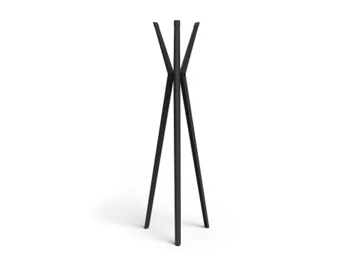Kapstok DURASTORE 6 haken aluminium zwart 160cm