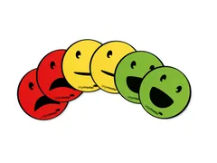 Magneet Legamaster emoticon 50mm assorti 6 stuks