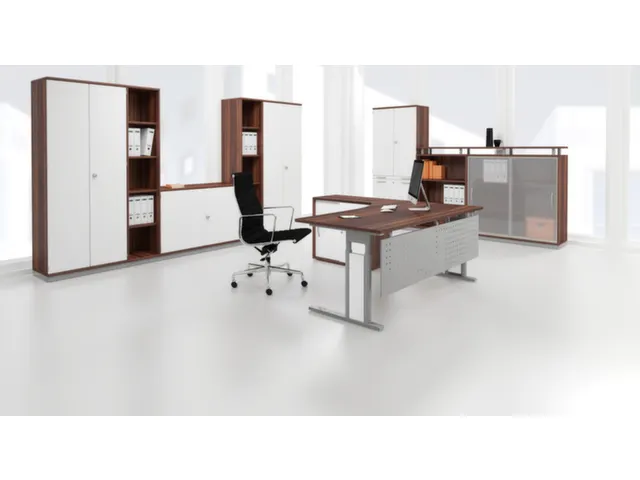 Armoire De Bureau,Finition Corps Graphit,Finition Face Avant