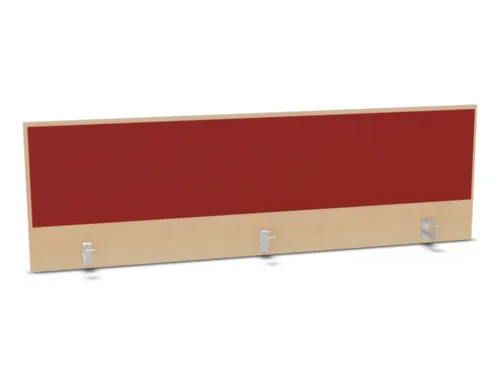 opzetpaneel,v. bureau,aanbouw achter,B 1800mm,NE-esdoorn,BN4011-rood