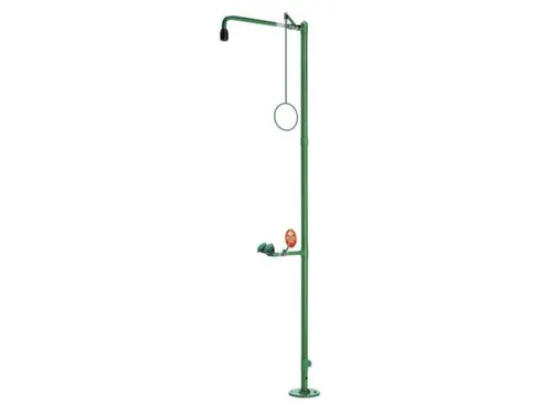 Plens-/Oogdouche,2Sproeikoppen Vast,50L/Min,Aansluiting 1 1/4 Inch Bin