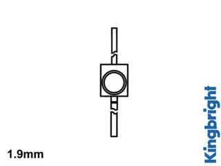 Subminiatuur Solid-State LED 1.9mm Rood Diffuus - 1