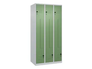 Z-garderobekast,HxBxD 1850x900x500mm,vak B 150/300mm,draaigrendel - 1