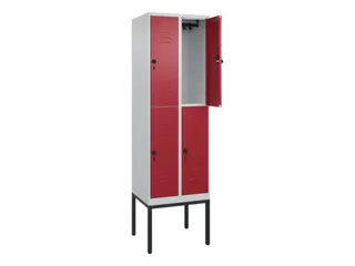 dubbeldekse locker,HxBxD 2120x600x500mm,2x2vak.,vak B 300mm - 2