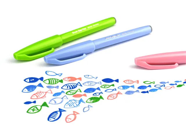 Brushpen Pentel Sign SES15C etui à 12 pastelkleuren