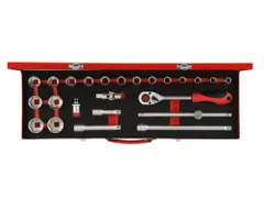 GEDORE R69004024 Dopsleutelset 1/2 inch 10-32mm 24stuks