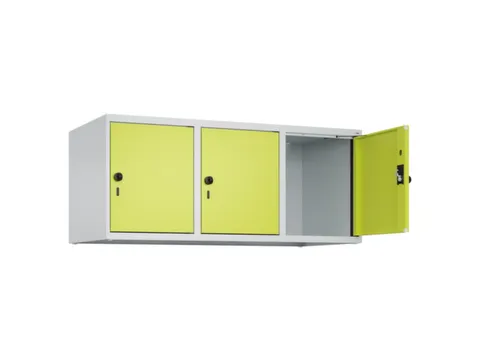 opzetkast,v. locker,3vak.,vak B 400mm,HxBxD 500x1200x500mm