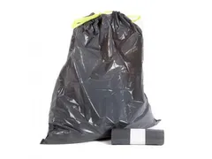Afvalzak Powersterko Trekband 65x75+5cm Grijs T50 Rol 10 stuks