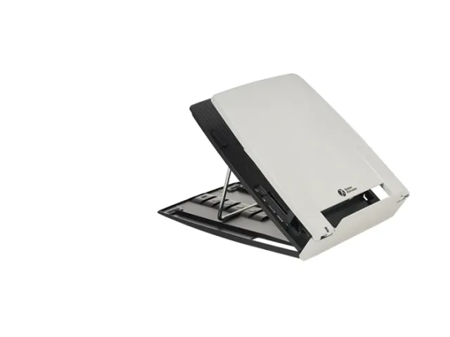 BNEQ330C BAKKER Ergo-Q 330 Circular notebook standaard lichtgrijs zwar