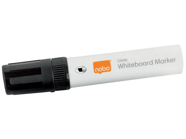 Viltstift Nobo whiteboard Glide schuin assorti 10mm 4st