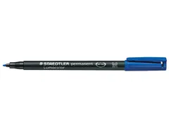 Viltstift Staedtler OHP Lumocolor 317 Medium 1.0mm Blauw