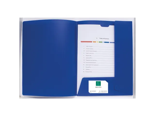 Presentatiemap Soepel PP Krea Cover A4 Blauw