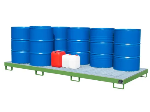 opvangbak,v. 10x200l vat,opvangvol. 280l,HxBxD 200x3280x1300mm