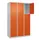 lockerkast,HxBxD 1850x1200x500mm,3x3vakken,vak B 400mm,cil.-slot