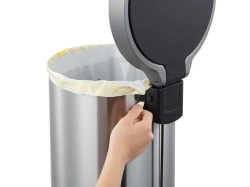 Aria pedaalemmer rond 35 Liter mat RVS
