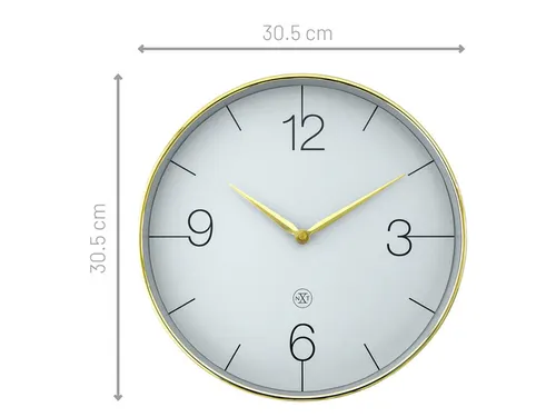 Wandklok nXt Finesse 30,5 cm goud