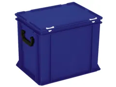 Euronorm Koffer Hxlxb 330x400x300mm 31l 2 Handgrepen Blauw