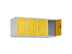 opzetkast,v. locker,4vak.,vak B 300mm,HxBxD 500x1200x500mm