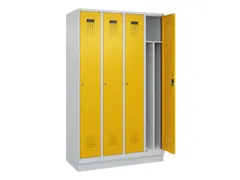 locker voor scheiding van kleding,HxBxD 1950x1200x500mm,4vak
