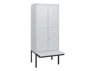 Dubbeldekse dekenkist,HxBxD 1950x800x815mm,2x2vak.,vak B 400mm - 1