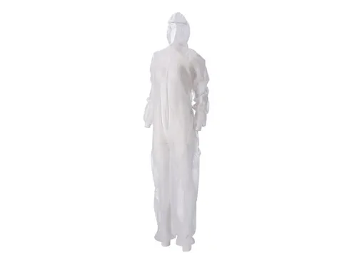 Overall CMT L non-woven ritssluiting PP wit 50 stuks