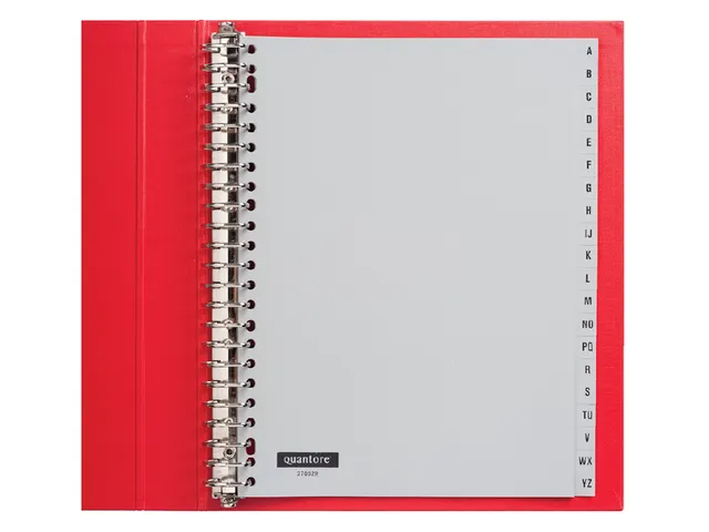 Tabbladen Quantore A4 23-Gaats 20-Delig A-Z Grijs Pp