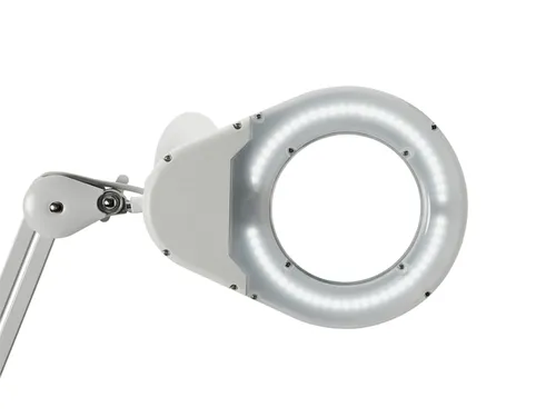 Bureaulamp Maul Viso Loep Led Klem Wit
