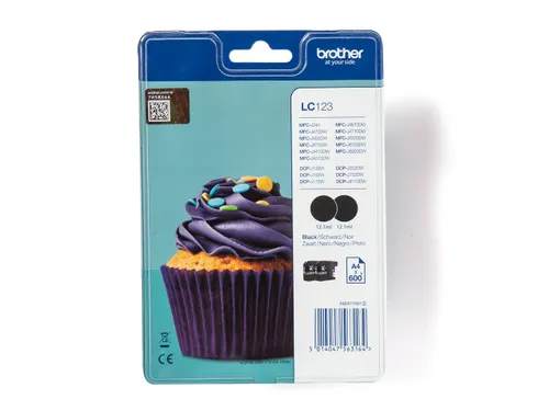 Brother LC-123 Duopack Inktcartridge Zwart Hoge Kwaliteit