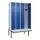 locker met bank,HxBxD 2120x1200x815mm,4vak,vak B 300mm,draaigrendel
