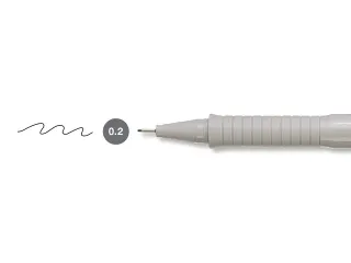 Tekenpen Faber Castell Ecco Pigment 0.2Mm Zwart - 6