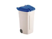 Verrijdbare vuilcontainer 100 liter HxLxB 850x530x510mm beige