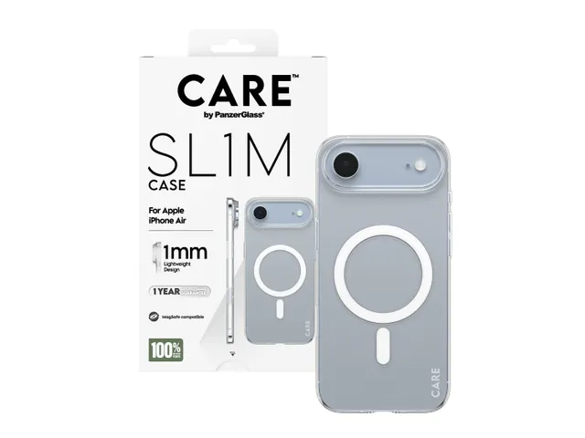 PanzerGlass CARE by SL1M Case Transparent w. MagSafe iPhone Air,