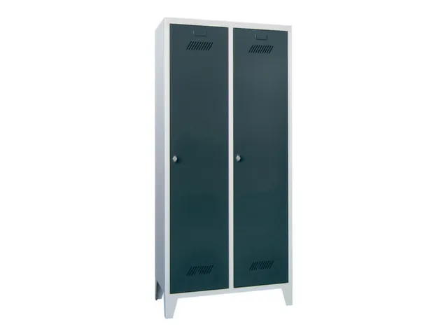locker,HxBxD 1850x800x500mm,2vak,vak B 400mm,RAL7035,front RAL7016
