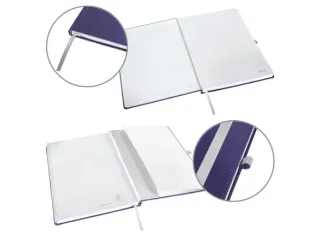 Leitz Style notitieboek A5 gelijnd met harde kaft Titanium Blauw - 4