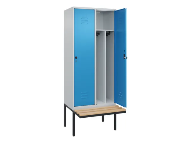 locker voor scheiding van kleding,HxBxD 2120x800x815mm,2vak