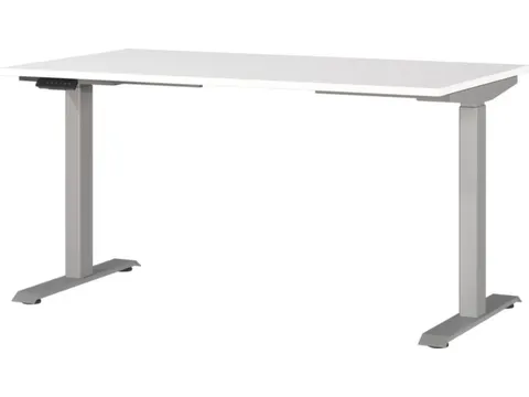 Elektrisch ihv bureau,HxBxD 720-1200x1400x800mm,blad wit