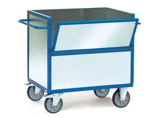 Bakwagens Met Wanden Van Staalplaat 2823 600kg 1200x800mm Ral5007 - 1