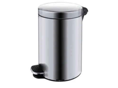 RVS pedaalemmer,5l,HxØ 280x210mm,binnenbak kunststof,romp mat
