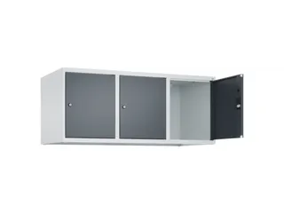 opzetkast,v. locker,3vak.,vak B 400mm,HxBxD 500x1200x500mm,vleugeldeur - 2