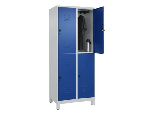 dubbeldekse locker,HxBxD 1950x800x500mm,2x2vak.,vak B 400mm